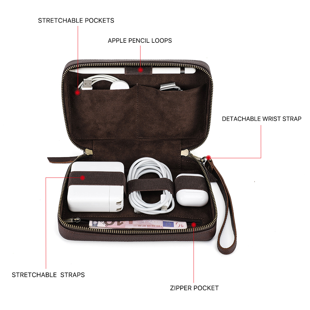 Натуральная кожа Портативный U – обзор и цена Tech Accessories Case